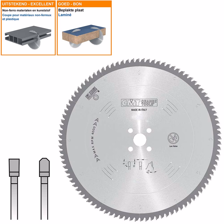 Cirkelzaag voor non-ferro metalen en harde materialen D=350mm K=3,6mm P=3mm Z108 · 297.108.14P