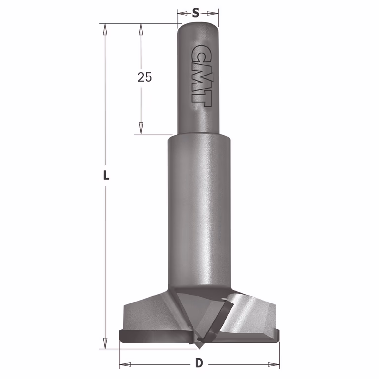 Cilinderkopboor met cilindrische schacht D=26mm · 369.260.62