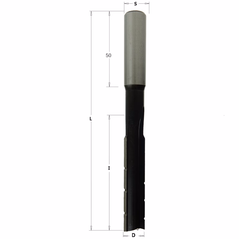 Langgatboor, rechts D=16mm S=13mm L=155mm I=100mm