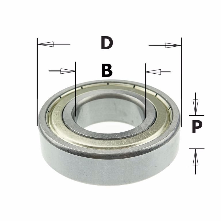 Standaard kogellager D=62mm B=30mm P=16mm