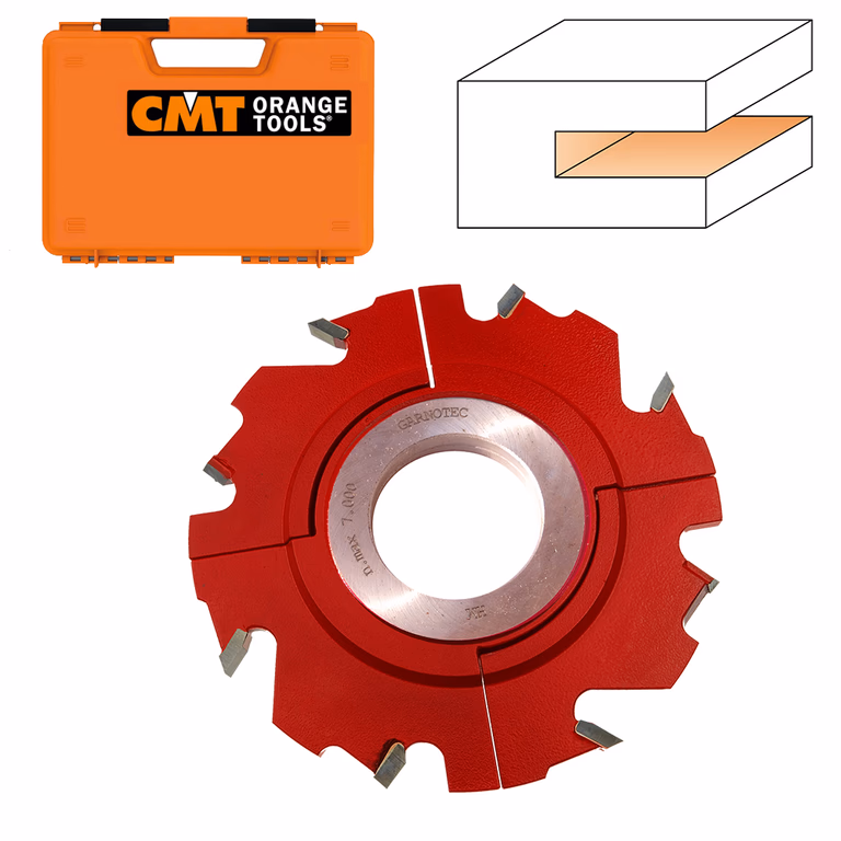 2-delige verstelbare groeffrees D=150mm B=50mm Hd=27mm Z4 · TE305.02.50
