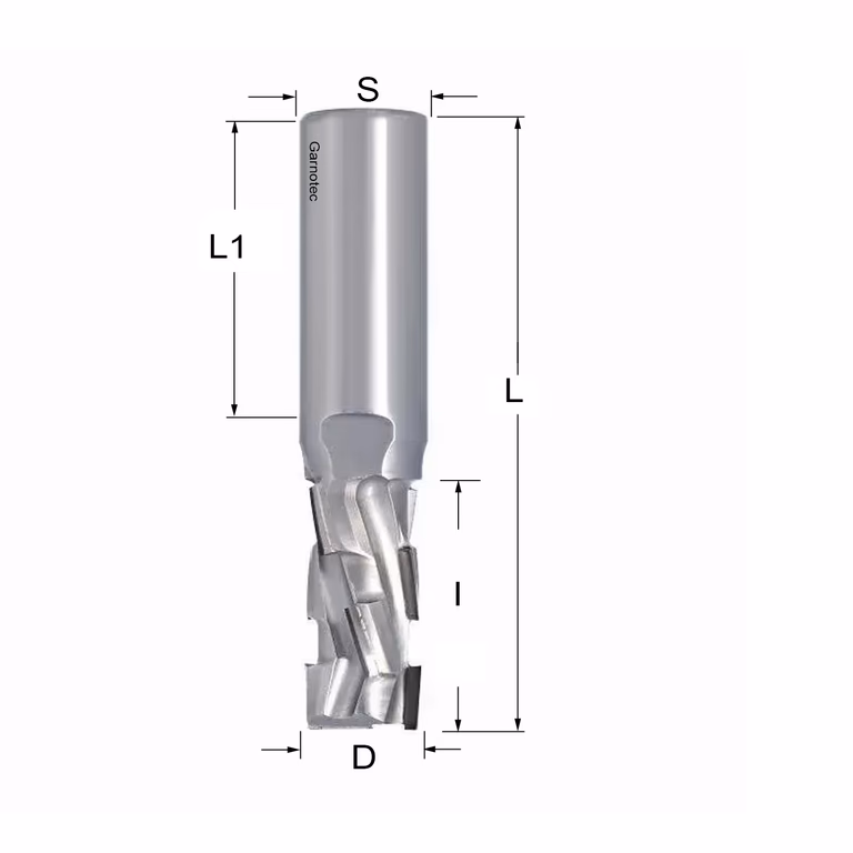Diamantfrees PCD Z2+2 Nesting D=18mm L=97mm I=35mm (8 PCD+1 HM)