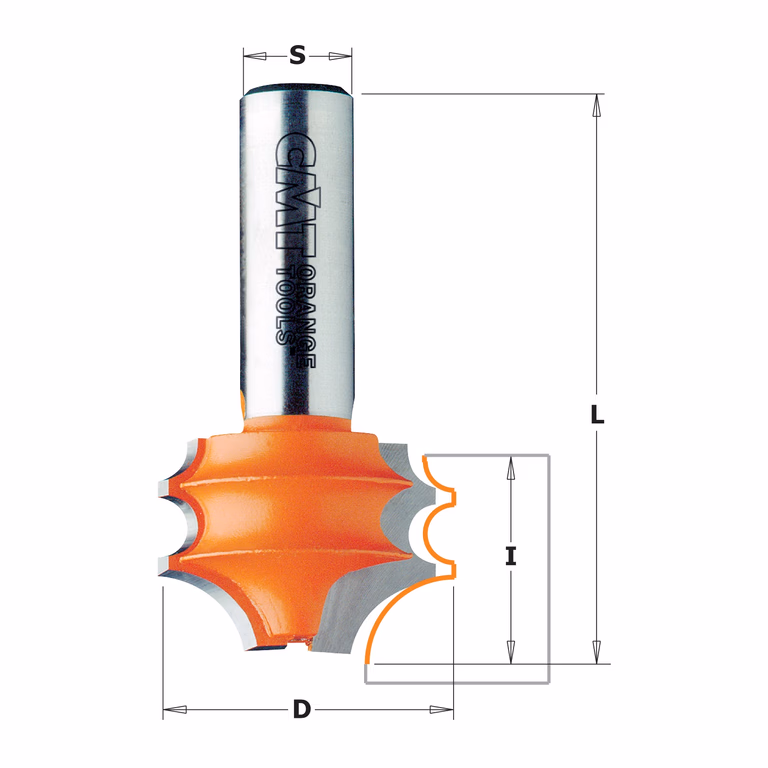 Profielfrees, HW D=31,7mm L=61,1mm I=23mm