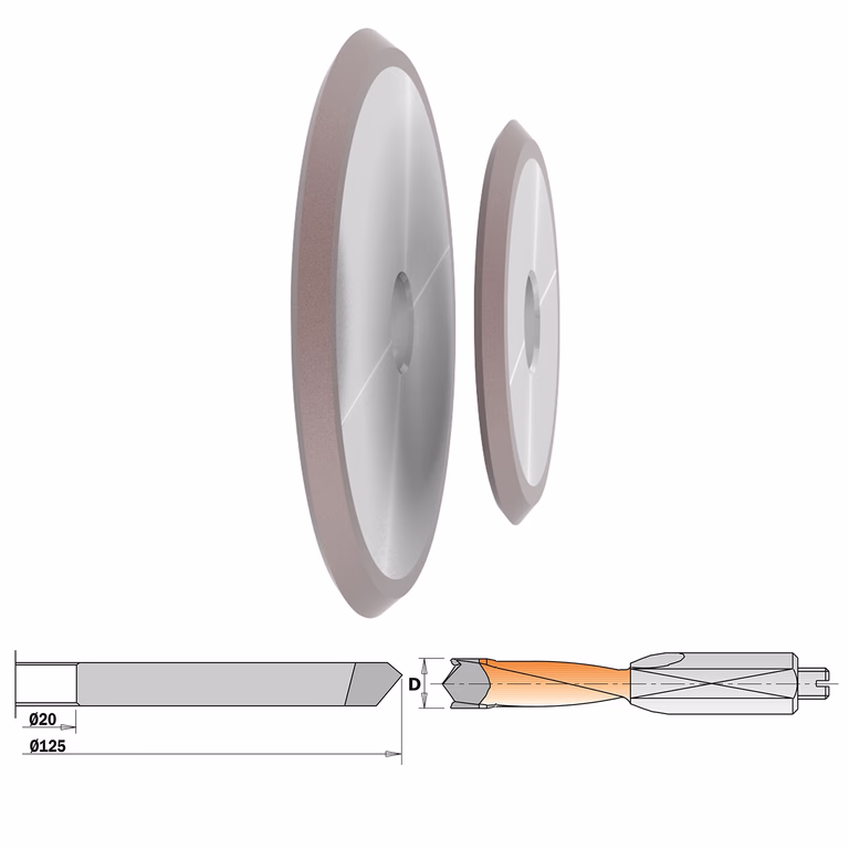Slijpschijf voor XTREME-drevelboren P=7mm