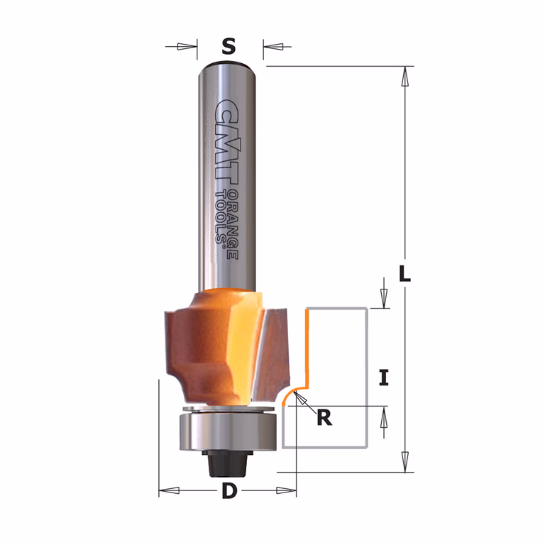 Holle radiusfrees zonder opstaande kant, HW D=18,7mm L=53mm I=12,7mm R=3mm · 738.187.13