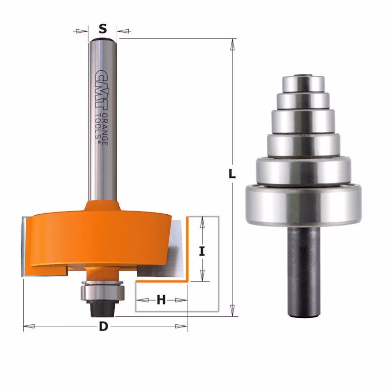 Kit rabatfrezen, HW D=34,9mm S=6mm